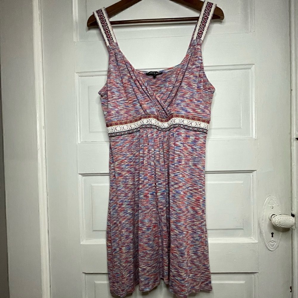 Cable & Guage Multicolor Pullover Dress Size XL